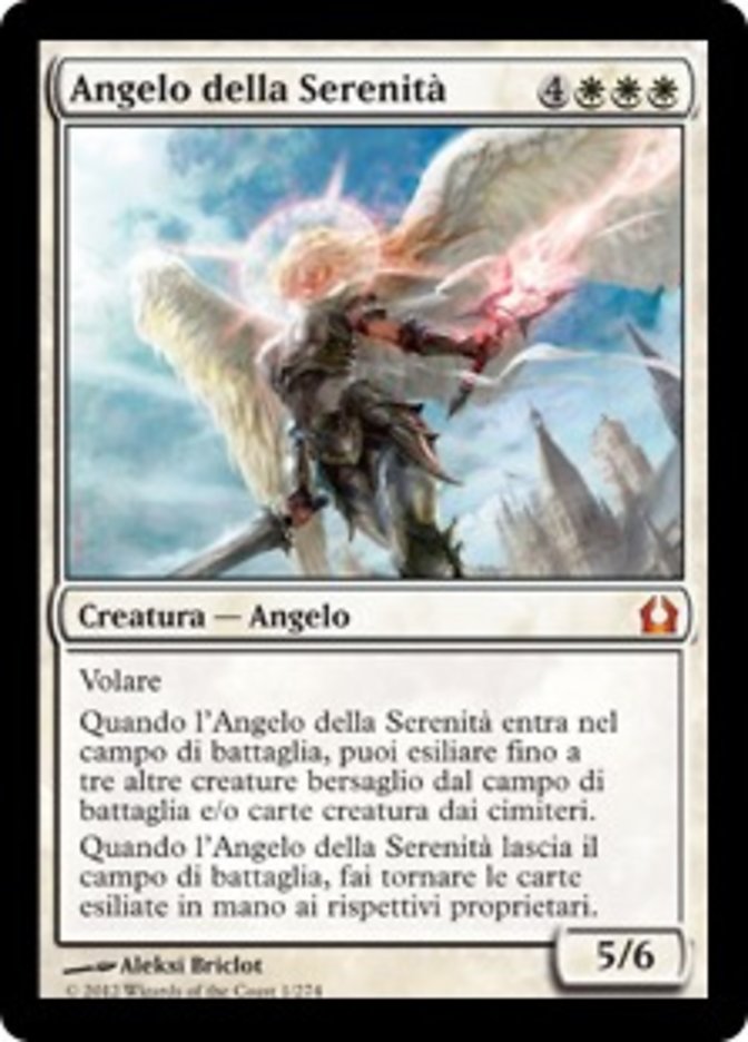 IT][FOIL]《静穏の天使/Angel of Serenity(RTR)》イタリア語 - MTG