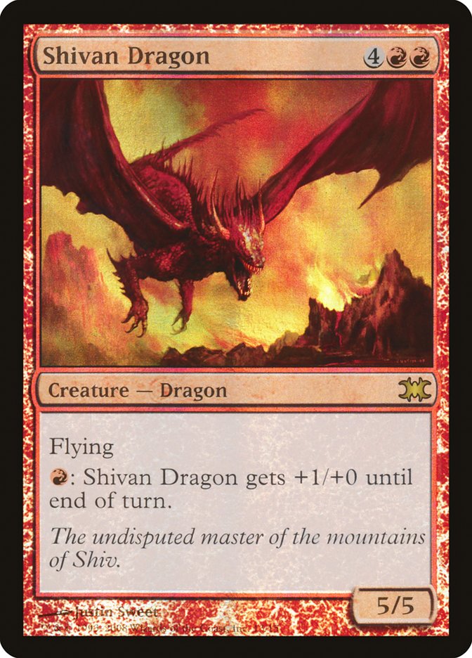 EN][FOIL]《シヴ山のドラゴン/Shivan Dragon》FtV:Dragon - MTG Foil