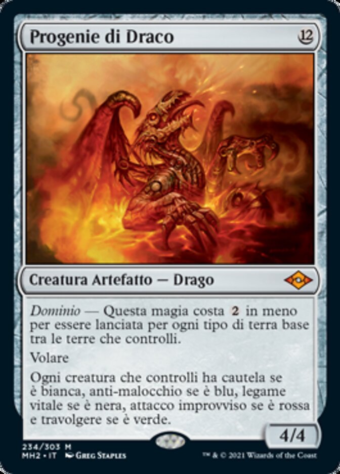 IT][FOIL]《ドラコの末裔/Scion of Draco(MH2)》イタリア語 - MTG Foil