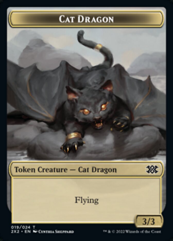 EN][FOIL]猫・ドラゴン トークン/Cat Dragon Token(2X2) - MTG Foil