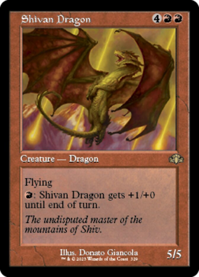 EN][FOIL]《シヴ山のドラゴン/Shivan Dragon(DMR)》英語旧枠 - MTG 