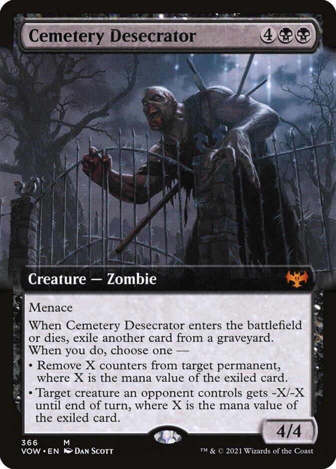 EN][FOIL]《墓所の冒涜者/Cemetery Desecrator(VOW)》英拡張枠 - MTG